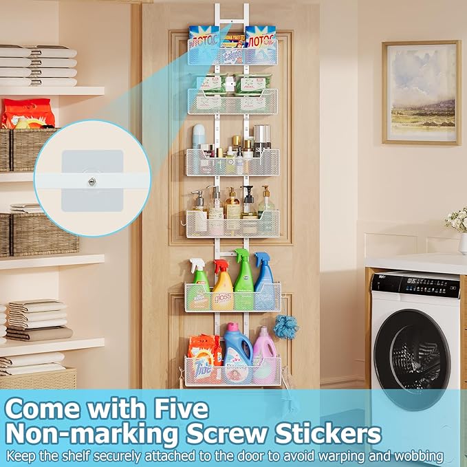 Over The Door Organizer, Metal Hanging Door Organizer