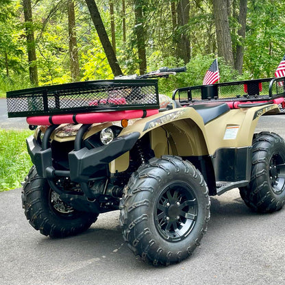 ORCISH Heavy Duty ATV Front Cargo Basket, 17" W x 36" L x 6" H Steel Mesh Rack with Mounting Kit, Universal ATV/UTV Storage Basket for Gear, Luggage, Camping, Hunting, and Outdoor Use