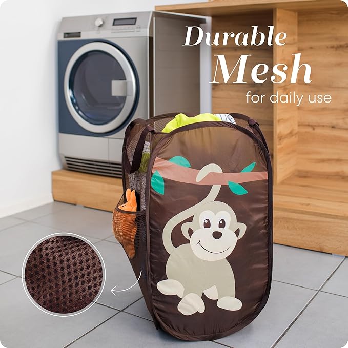 Handy Laundry Collapsible Mesh Pop Up Hamper