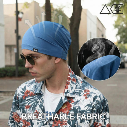 QINGLONGLIN 3Pcs Cooling Skull Cap for Men Women-Lightweight Breathable Beanie Hat, Thin Quick Dry Running Cap for Cycling