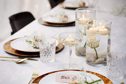 BOLSIUS Unscented 1.75" Floating Candles - Pure Rich Creamy Ivory, 40 Set - Smokeless, European Quality - Imbue Breathtaking Ambiance for Romantic Wedding Centerpieces, Decorations, Holiday Parties