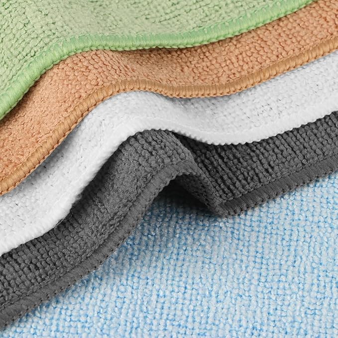 Orighty Microfiber Washcloths Bulk Towels Set 100 Pack, Highly Absorbent and