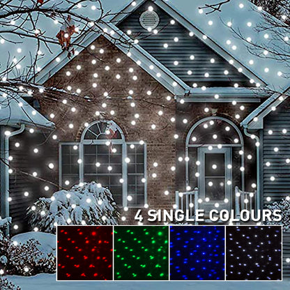EAMBRITE Christmas Projector Lights Outdoor Multicolour Rotating Falling Snow Projector Moving Points Projection Lights Outside Christmas Decorations for House Garden Party