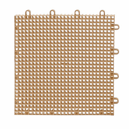 IncStores 5/8 Inch Thick Outdoor Basketball Court Flooring | Build the Ultimate Space for Basketball, Tennis, and More with Weatherproof Plastic Floor Tiles | Camel's Back, 40 Tiles