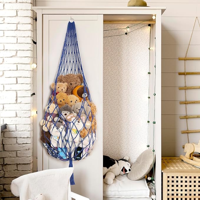 Novel Stuffed Animal Hammock Corner Hanging Net