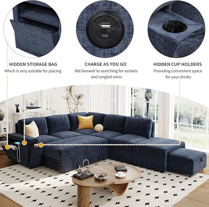 Merax L-Shaped Modular Sectional Sofa