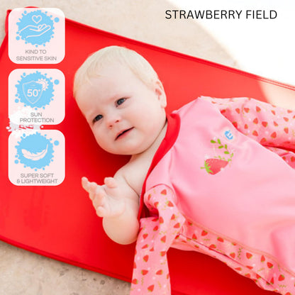 Splash About Warm in One Baby Wetsuit, Strawberry Field, 6-12 Months