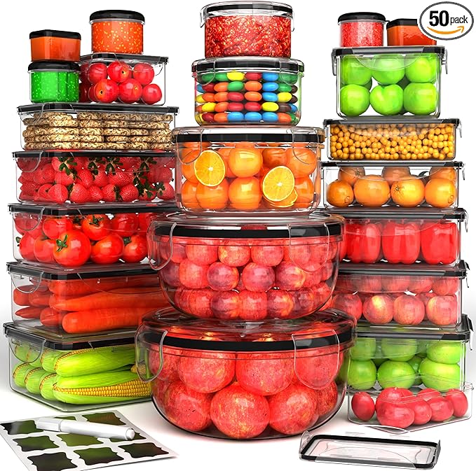 44 Pcs Food Storage Containers