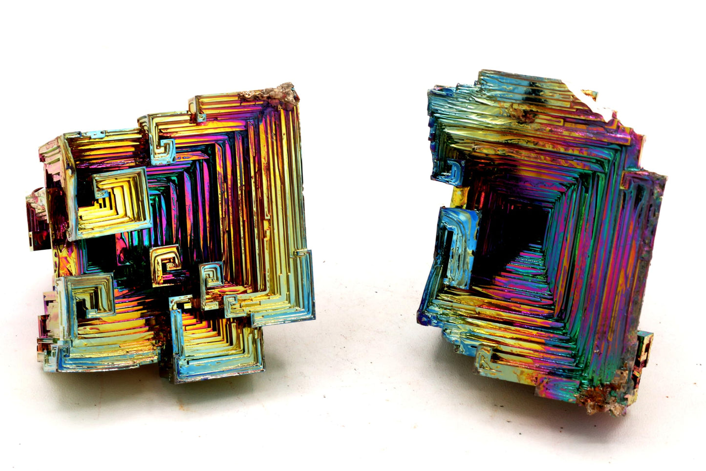 Rainbow Bismuth Crystal Stone Specimen for Collecting Decoration Wire Wrapping Wicca Reiki Energy Healing 99.99% USA Pure Mineral Element by Awesome Industries (200-300 Gram Weight)