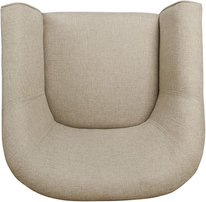 HomePop Barrel Shaped Accent Chair, Light Brown