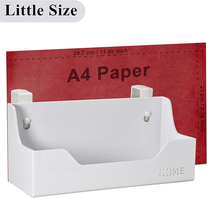 Bedside Caddy Hanging Storage Basket Little Size Plastic Beside Shelf Hang-on