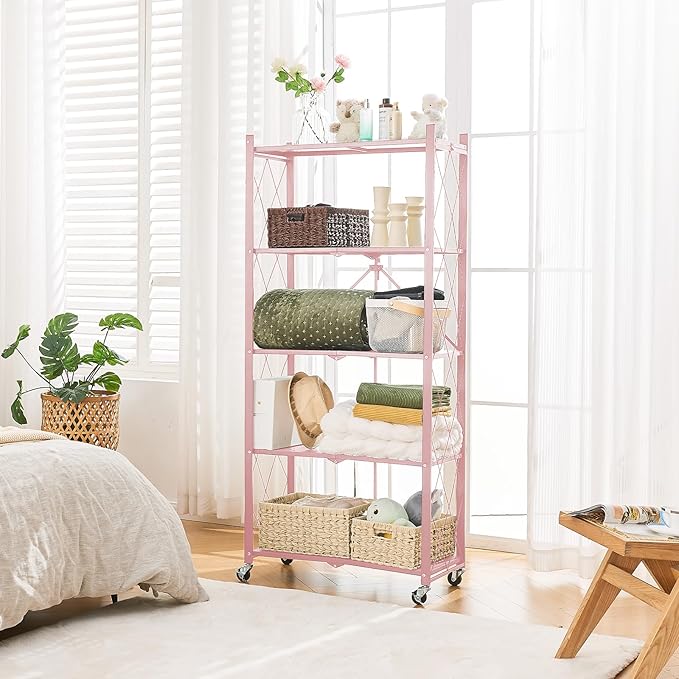 BRIAN & DANY 5-Tier Foldable Storage Shelves