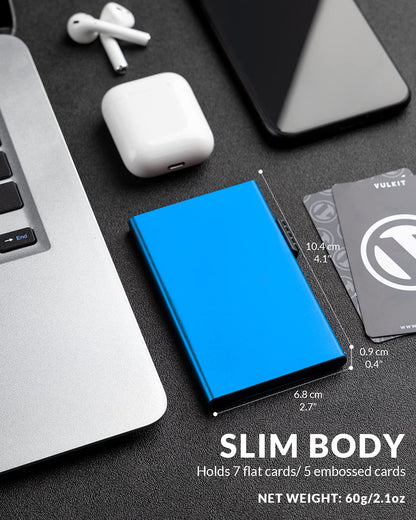 VULKIT Card Wallet for Men Credit Card Holder RFID Blocking Pop Up Card Holder Women Minimalist Wallet Slim RFID Wallet