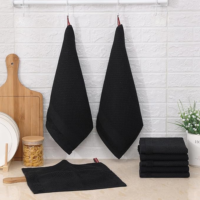 Homaxy 100% Cotton Dish Cloths, 8 Pack