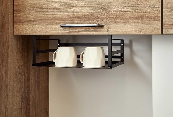 Nxconsu 2Pack Under Shelf Storage Basket Organizer Hanging Holder