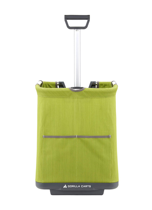 Gorilla Carts GCSS-11G-COM Collapsible Soft-Sided Folding Garden Cart, 150-Pound Capacity, Green