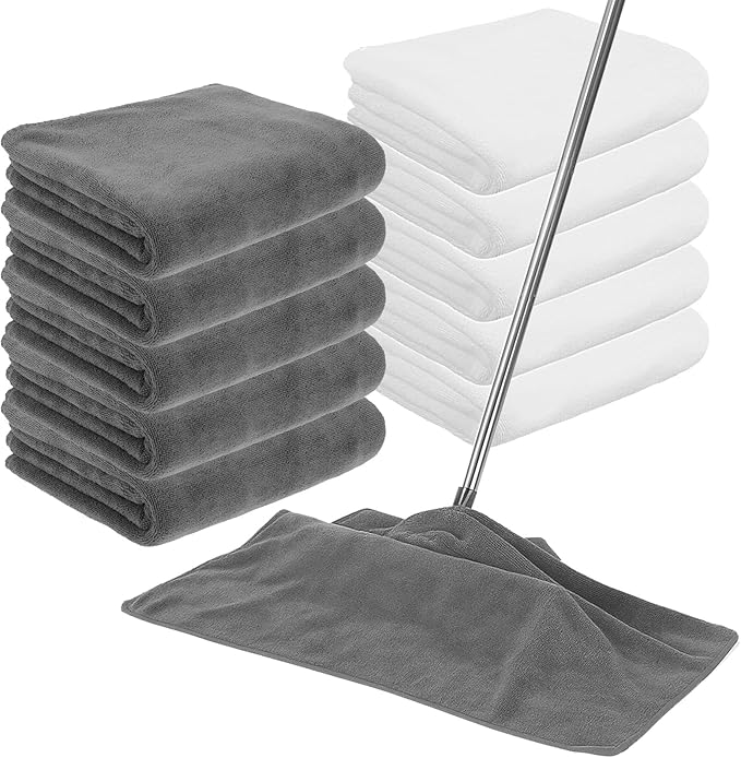 10 Packs Extra Large Microfiber Cleaning Cloth 30" x 20" Reusable Microfiber