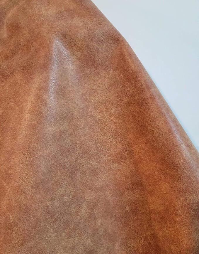 NAT Leathers | Blonde Crazy Horse Soft Faux Vegan Leather PU | 1 Yard Cut by
