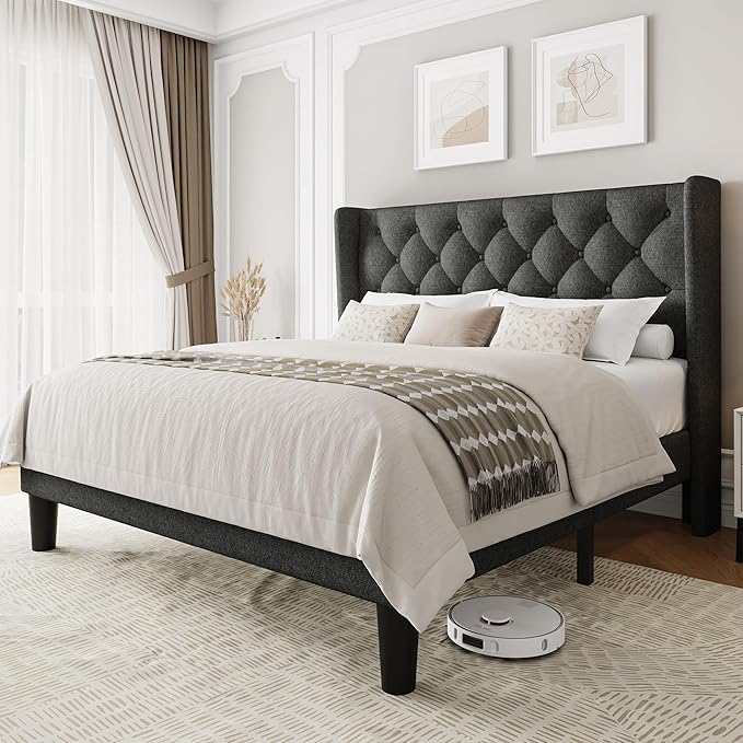 Einhomn Queen Size Platform Bed Frame