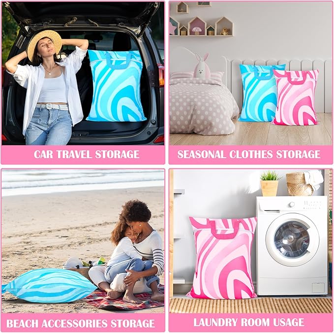 2 Pcs Large Travel Laundry Bags