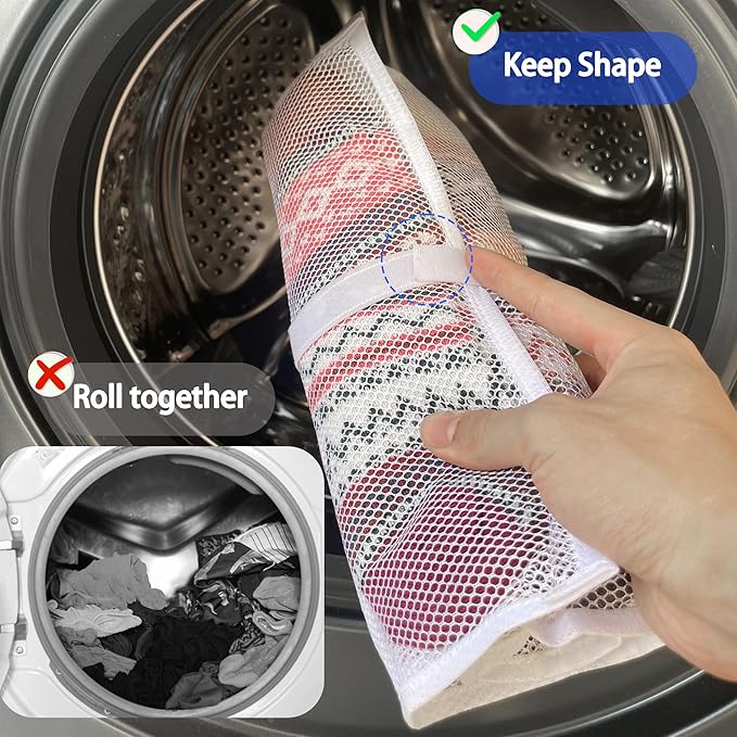 Mesh laundry bags for washing machine, can wash 10 pairs of socks, maintain