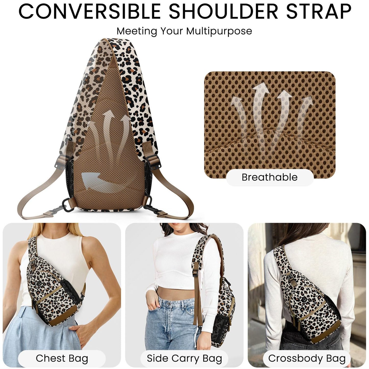 Small Crossbody Purses Bags for Women Men Travel, Chest Sling Bag Women Casual Cross Body Bag for Woman Sling Backpack