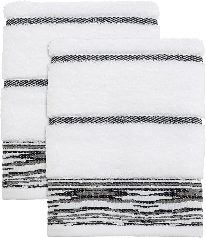 Nicole Miller - Hand Towels, Soft & Absorbent Cotton, Dorm Room Essentials