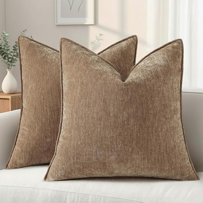 decorUhome Summer Couch Throw Pillow Covers 16x16 Set of 2, Decorative Soft