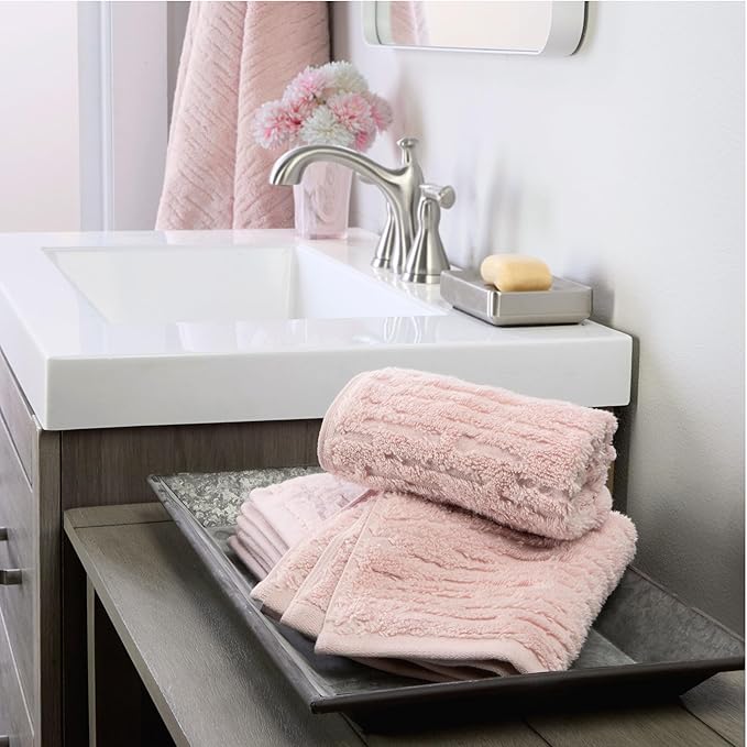 SKL Home CloudSoft 100% Cotton Luxury 6-Piece Towel Set, 600 GSM, Ultra Plush &