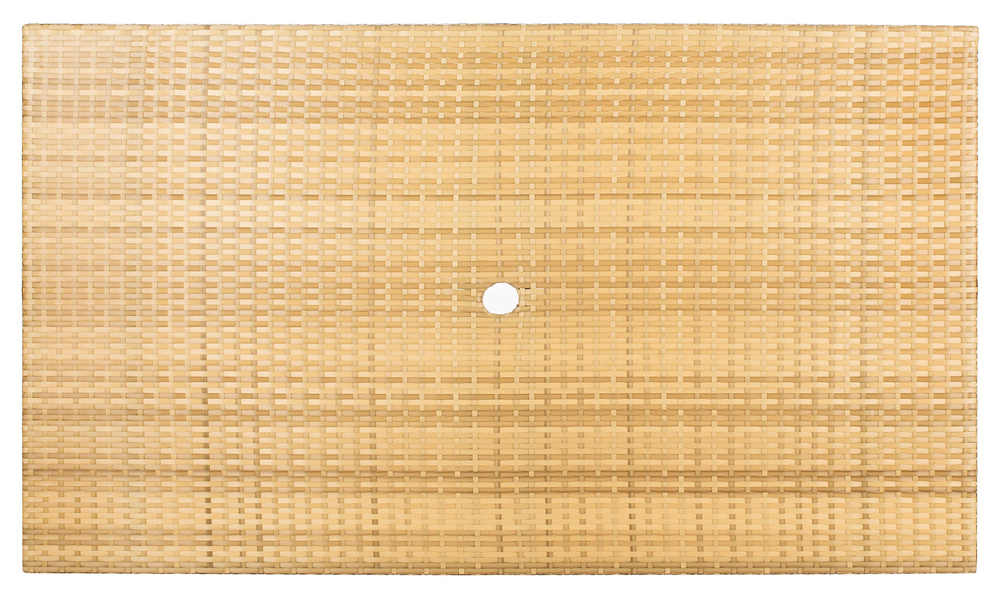 SAFAVIEH Outdoor Collection Akita Natural Folding Table with Umbrella Hole PAT7503D