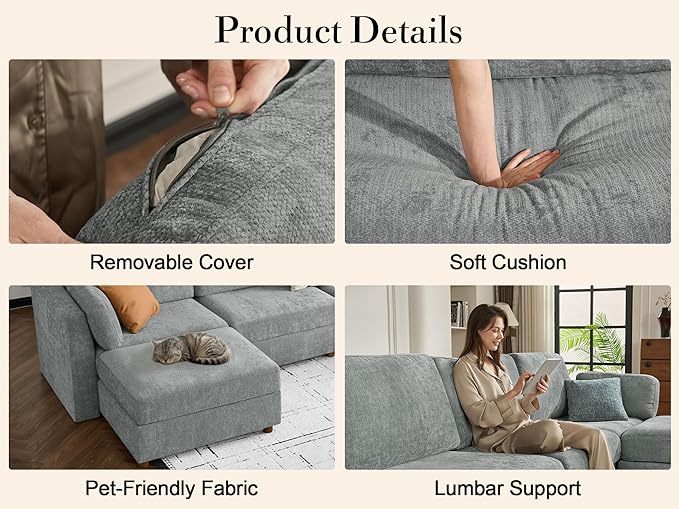 109'' Oversized Modular Sectional Sofa