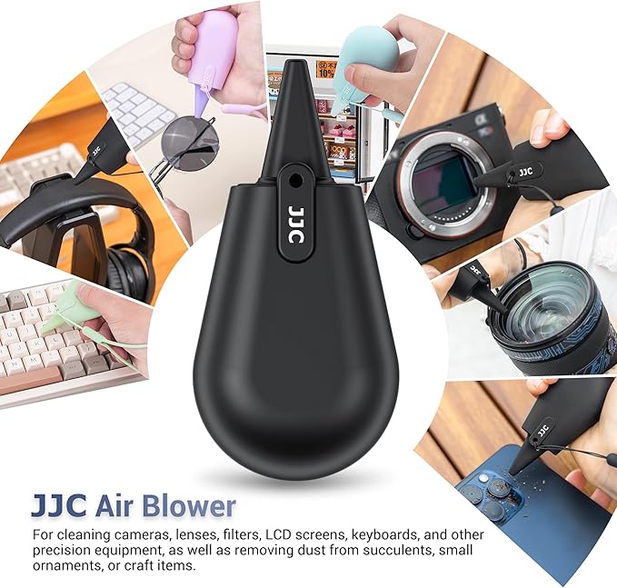 JJC Pocket-Sized Silicone Camera Dust Blower Lens Air Blower, Small Camera Lens