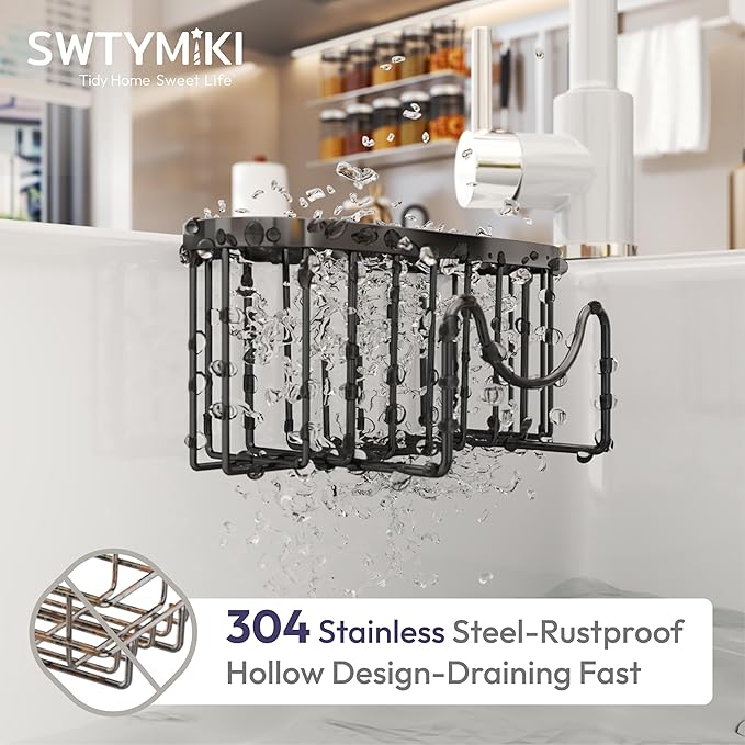 SWTYMIKI Sponge Holder for Kitchen Sink