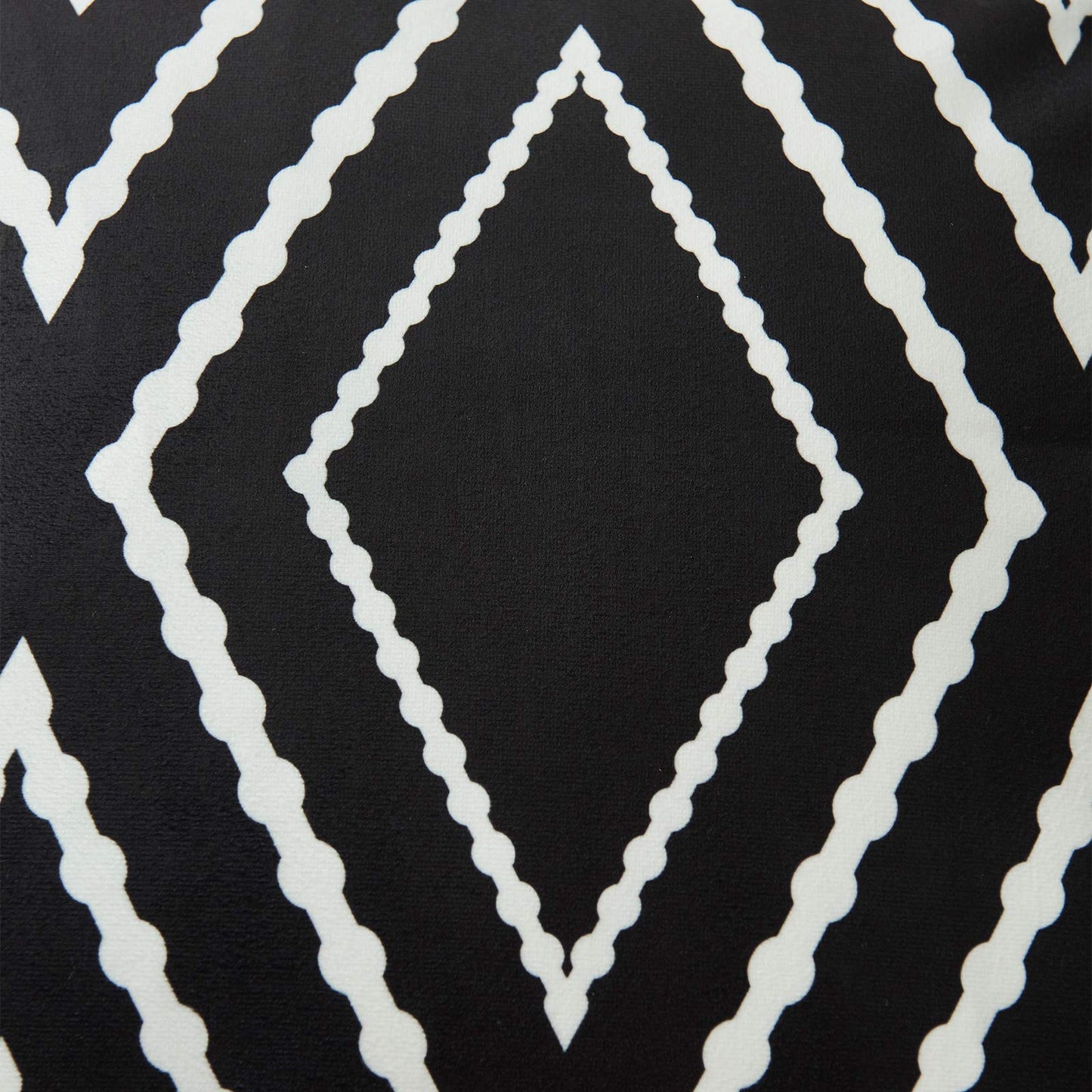 Nestinco Set of 2 Black Pillow Covers 18 x 18 inches Boho Aztec Polyester Blend Square Decorative Throw Pillow Covers for Sofa Couch Bed Decor