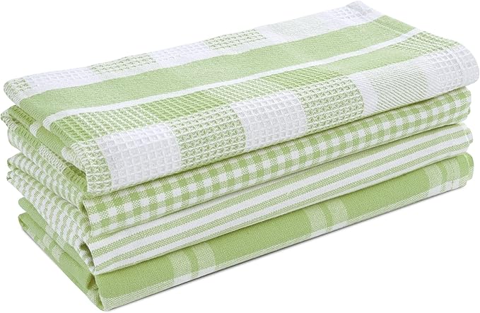 LANE LINEN 100% Cotton Kitchen Dish Cloths, Ultra Soft Absorbent Quick Drying