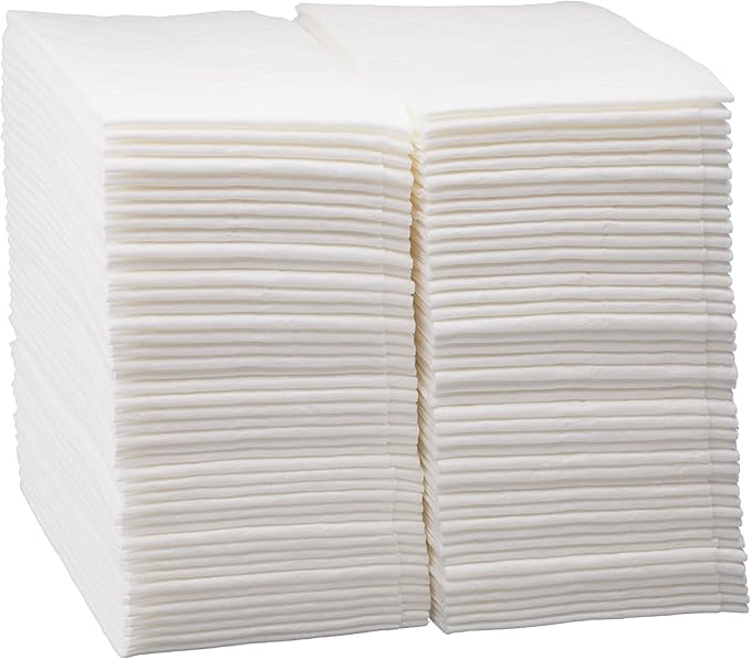 100 Count White Luxury Linen-Feel Paper Towels, Soft And Absorbent Cloth-Like