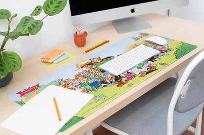 Grupo Erik XXL Mouse Pad Asterix | Gaming Desk Mat 31.5 x 13.8 inches, Non-Slip Rubber Keyboard & Mouse Mat Large | Asterix And Obelix Gaming Gifts Gamer