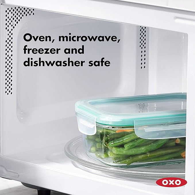 OXO Good Grips 8 Cup Smart Seal Airtight Glass Rectangle Container