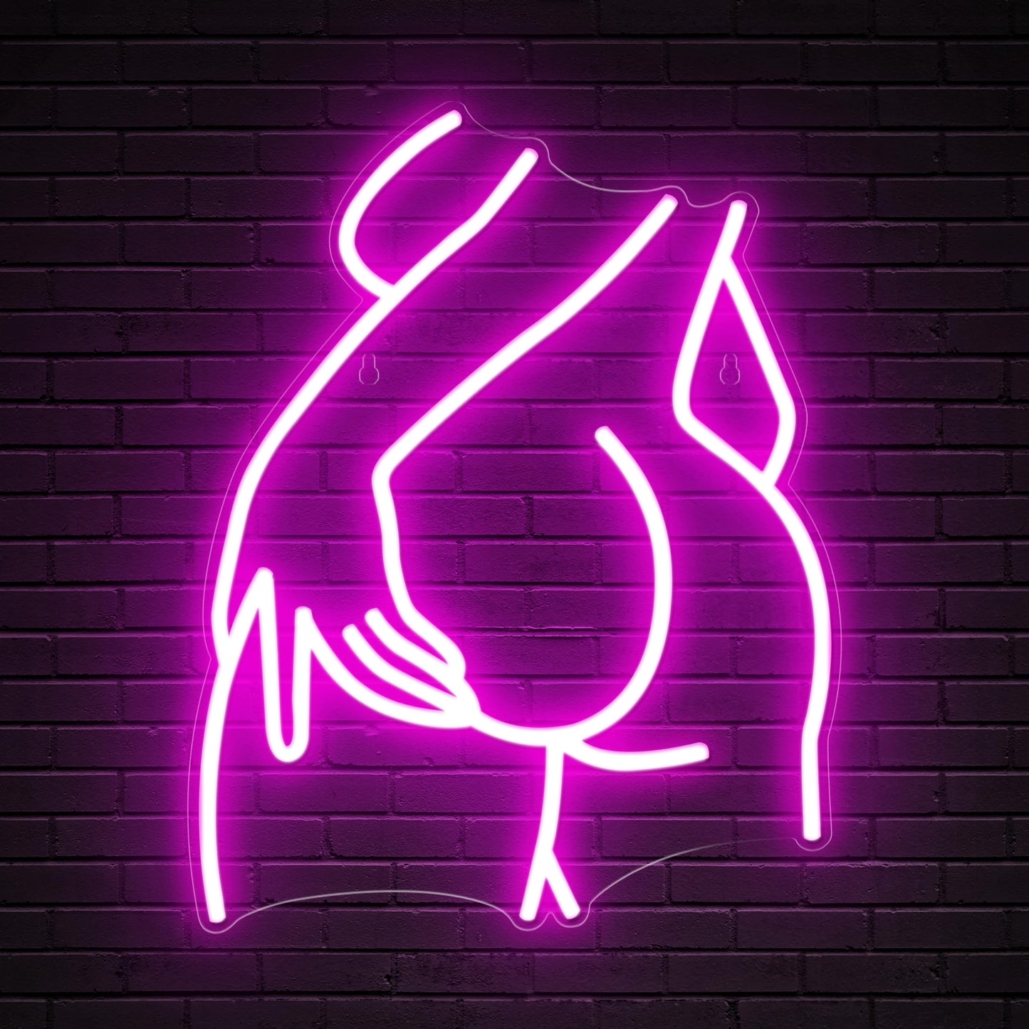 Kavaas Lady Neon Sign 15.7" x 12.6" - Pink LED Lady Back Neon Signs for Wall Decor | Neon Light Sign for Bedroom, Party, Bar, Man Cave (Style - LB4)