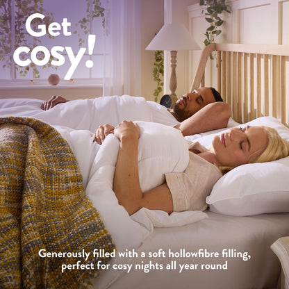 Slumberdown Cosy Nights Double Duvet 10.5 Tog - Breathable & Soft All Year-Round Double Quilt for Summer, Autumn & Winter | UK-Made, Non-Allergenic & Washable (200 x 200cm)