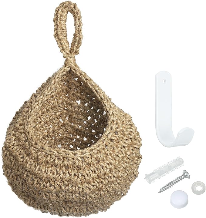 PATIKIL Hanging Fruit Baskets for Kitchen, Large Size Teardrop Home Decor