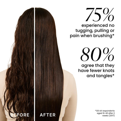 Tangle Teezer Large Ultimate Detangler Hairbrush - For Wet & Dry Hair - Detangling Brush for Thick, Curly & Long Hair - Two-Tiered Teeth Reduce Breakage & Eliminate Knots - Large Paddle - Black Gloss