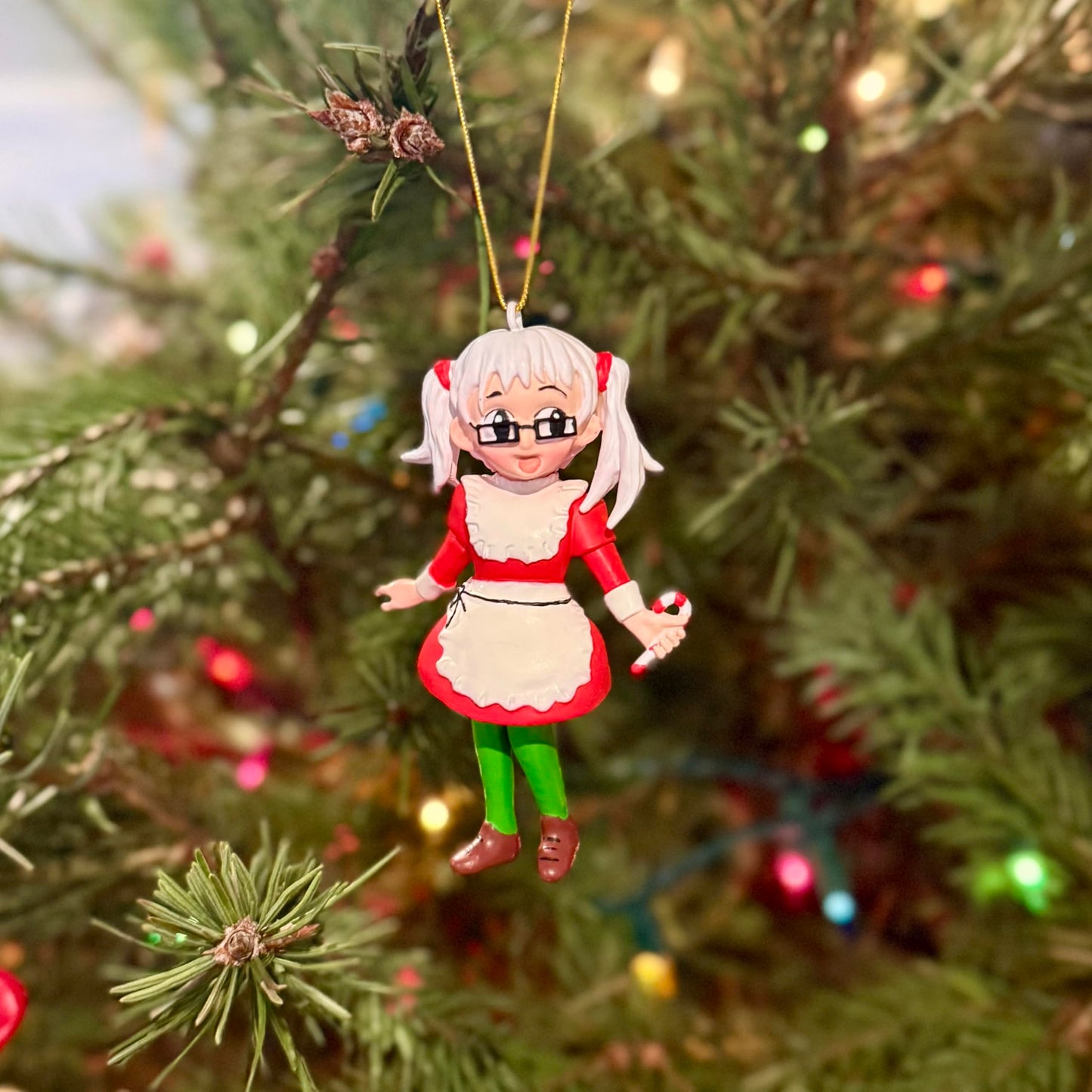 Tree Buddees Anime Christmas Ornament Collection – Choose Anime Santa, Anime Mrs. Claus, or Anime Reindeer – Cute Cartoon Character Holiday Decor (Anime Mrs. Claus)