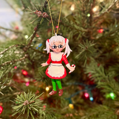 Tree Buddees Anime Christmas Ornament Collection – Choose Anime Santa, Anime Mrs. Claus, or Anime Reindeer – Cute Cartoon Character Holiday Decor (Anime Mrs. Claus)