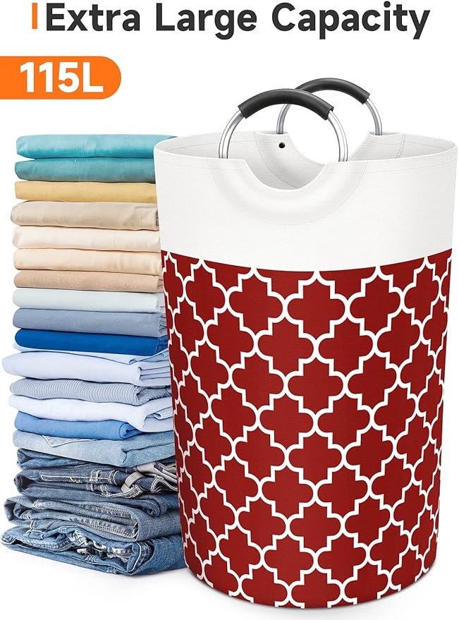Large Laundry Basket Laundry Hamper Bag Washing Bin Clothes Bag Collapsible Tall