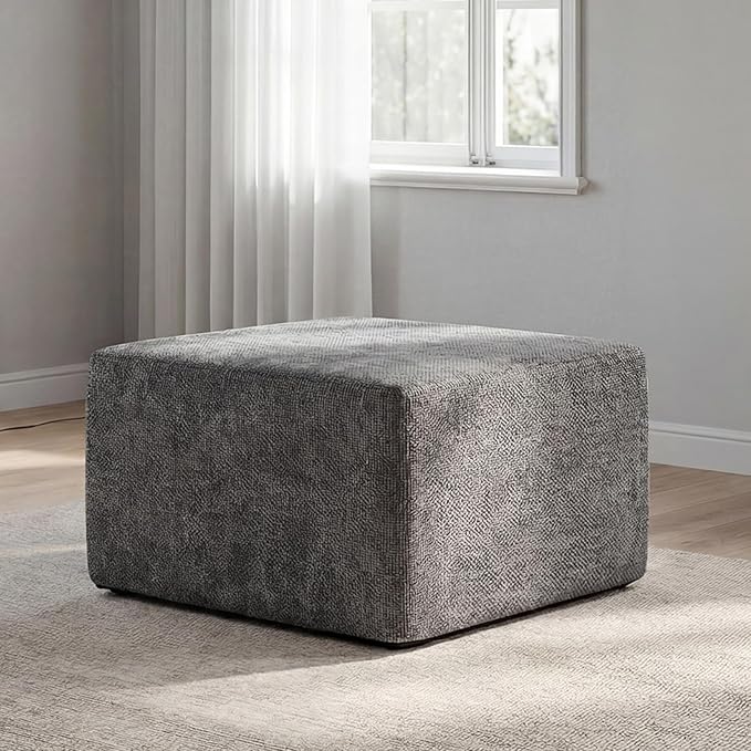 MONVANE Ottoman for Modular Sectional Cloud Couch, Chenille Deep Seat Boneless