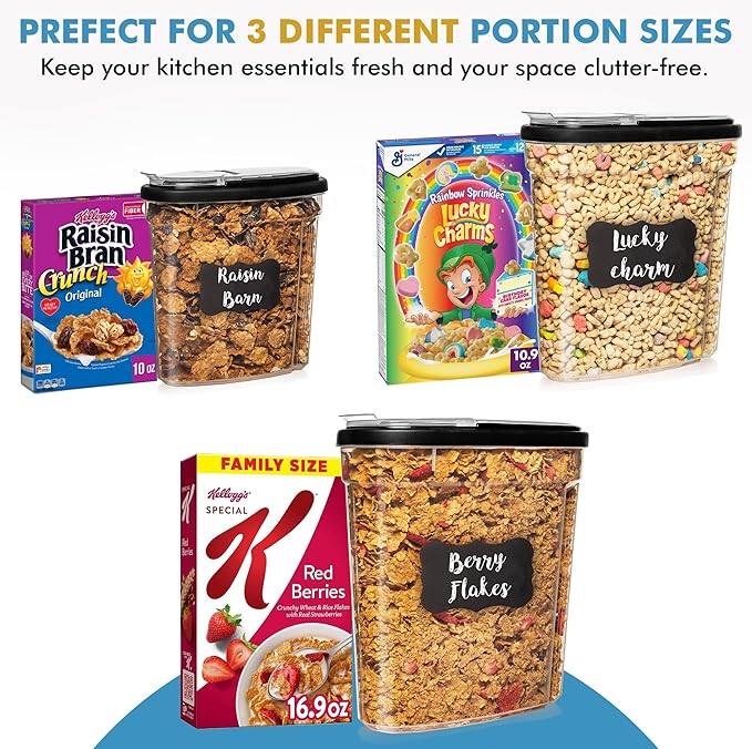 Shazo 3 PC Cereal Container Storage Set