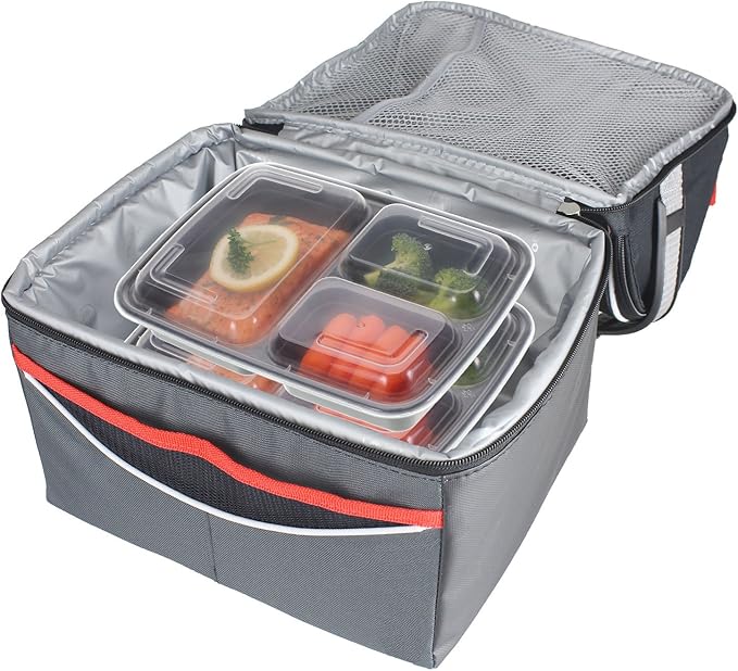 Freshware Meal Prep Containers 3 Compartment