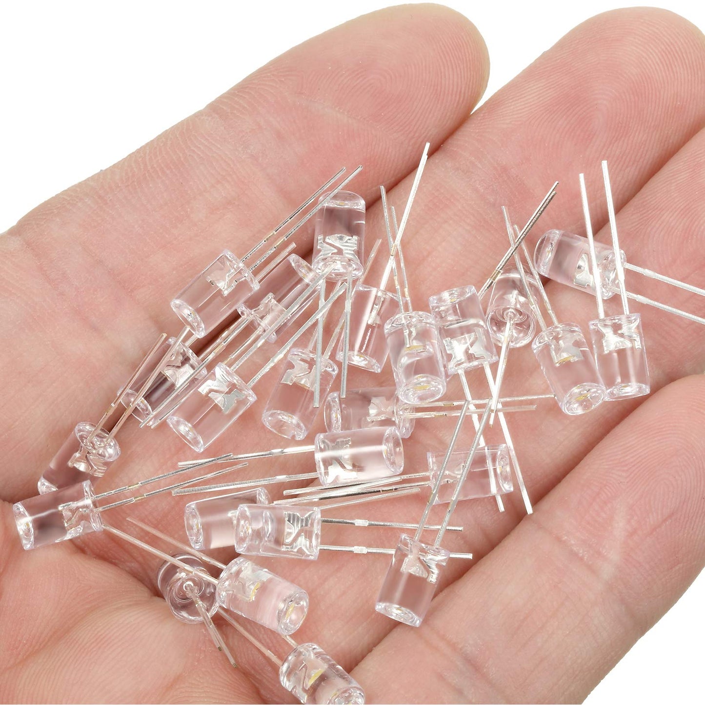 Mudder 180 Pcs Valentine LED 5mm String Light Mini Replacement Bulb Energy Efficient LED Halloween Wire Light Connectable Home Decor for Festival Patio Garden Christmas Wedding Holiday (Warm White)