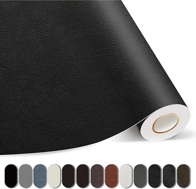 Leather Repair Patches, 17X395 Inch Self-Adhesive Leather Repair Tape, Stretch